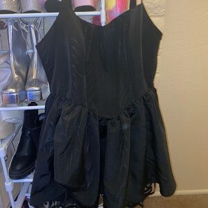 PLUS MAGIC MOVES CORSET DRESS - BLACK 3x